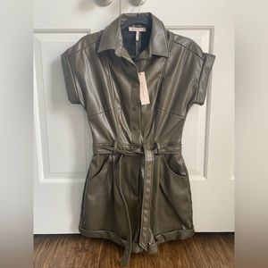 NWT BCBGeneration Faux Leather Romper